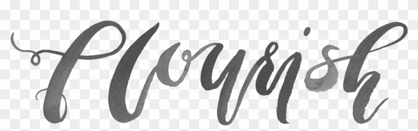 Black Flourish Png Clipart #4420405