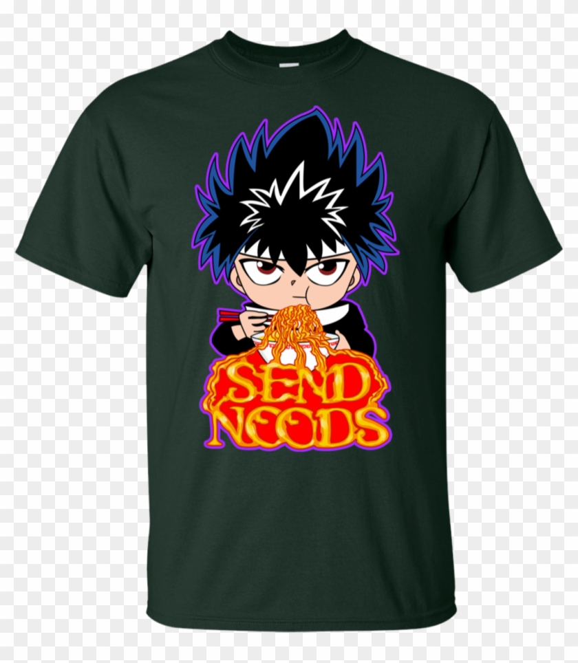 Hiei Send Noods Basic Tee - T-shirt Clipart #4421153