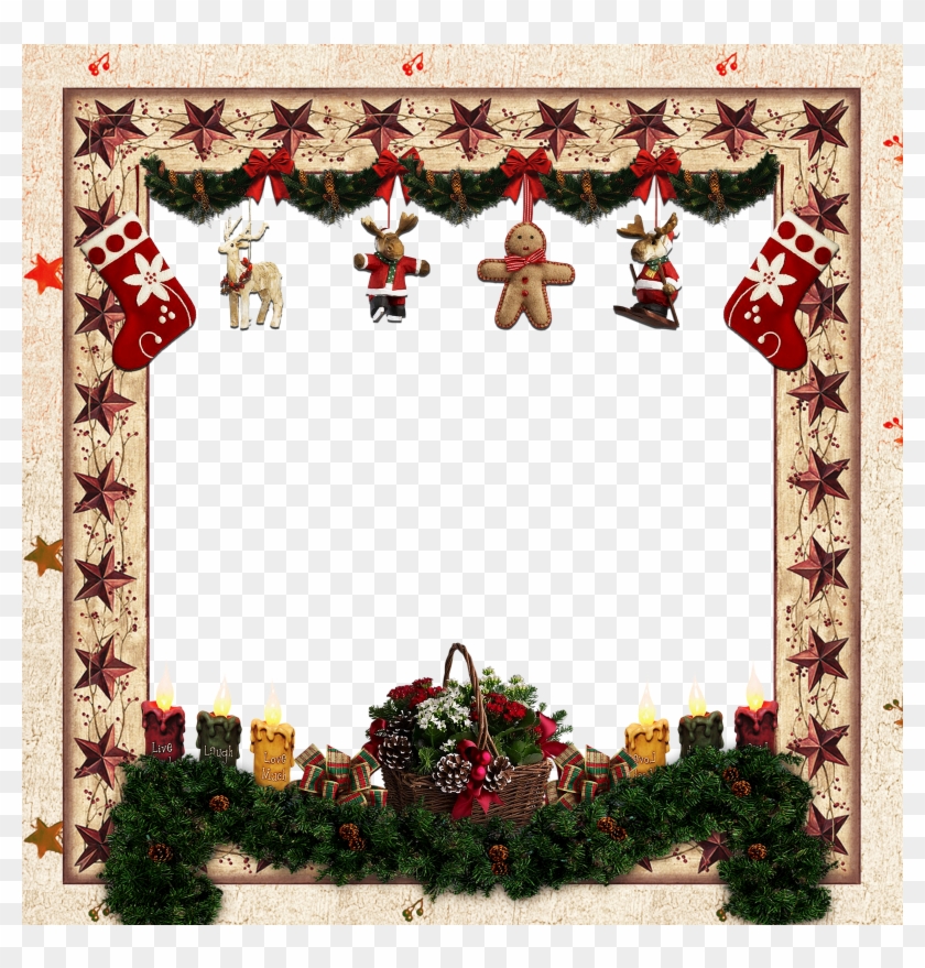 Marcos Para Fotos De Navidad - New Year Frame For Photoshop Clipart