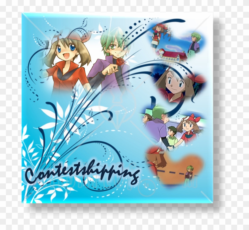 May Drew Haruka Shuu Pokemon Contestshipping Pictures, - Cartoon Clipart #4422155