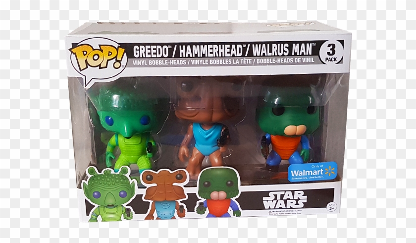 Greedo, Hammerhead & Walrus Man Walmart Exclusive Pop - Funko Pop Clipart #4423170