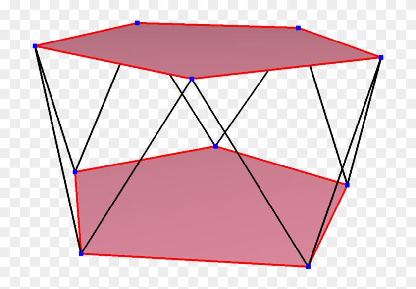 Regular Skew Polygon In Pentagonal Antiprism Clipart