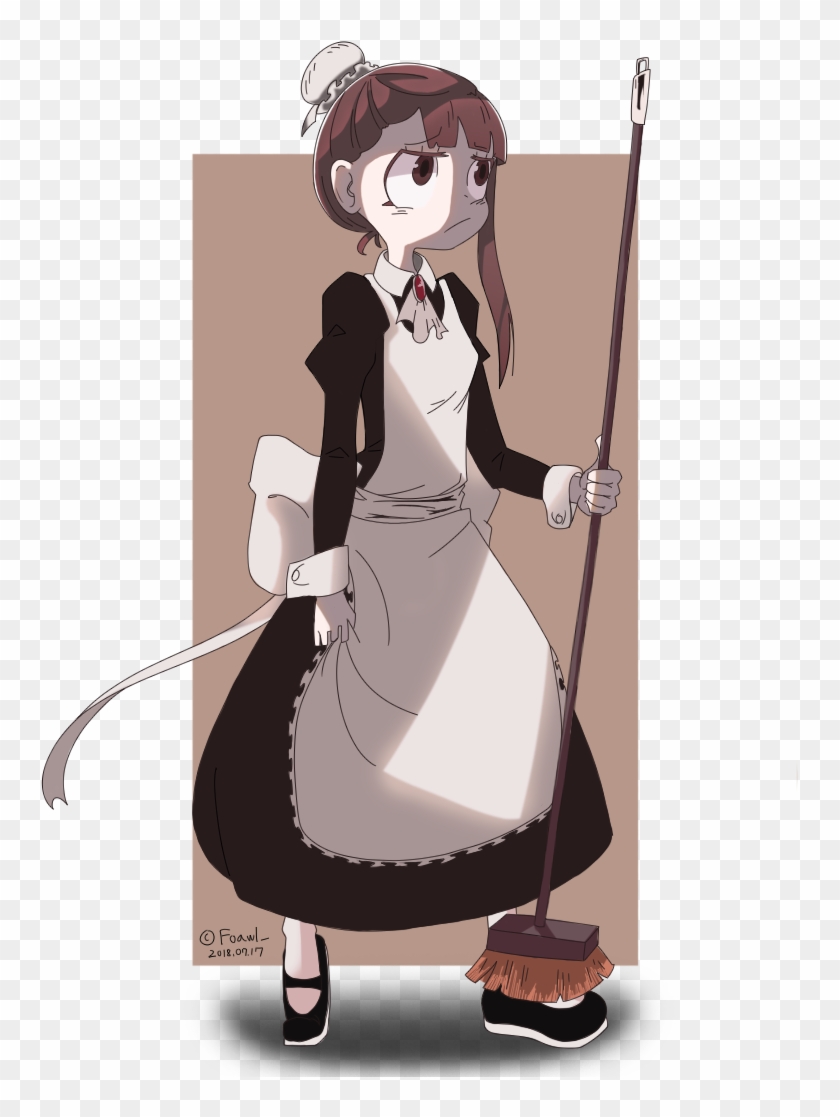 Maid Akko - Little Witch Academia Maid Clipart