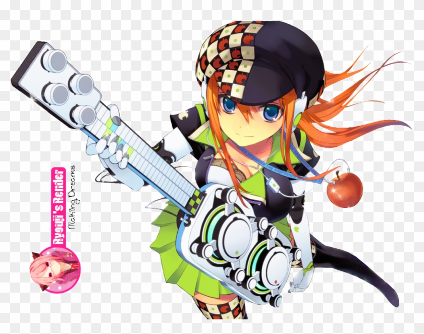 Guittar Robot Girl Render Photo 306 - Manga Clipart