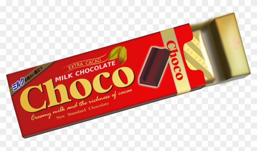 Lotte Ghana Chocolate - Bar Of Chocolate Clipart - Png Download