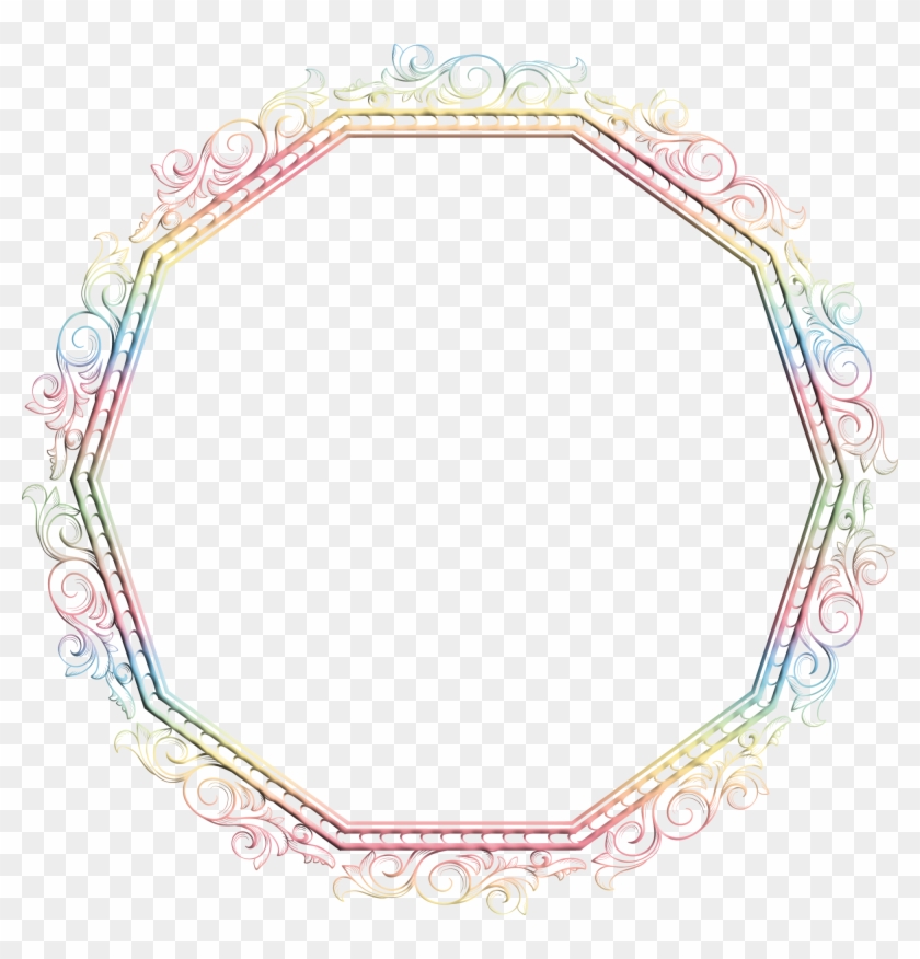 Multi-coloured Decagon Fame Clipart
