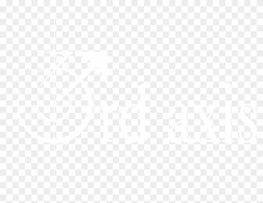 3rd Axis Logo Black And White - Johns Hopkins Logo White Clipart