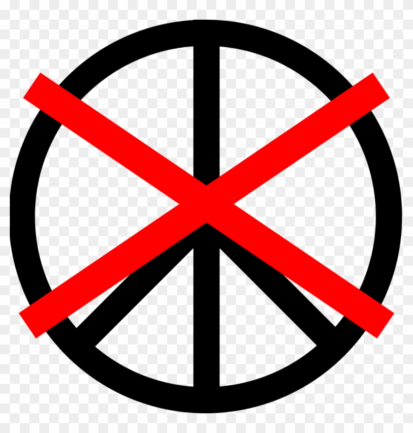 File - Anti-pacifist - Svg - Anti Peace Symbol Clipart