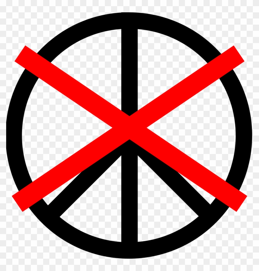 File - Anti-pacifist - Svg - Anti Peace Symbol Clipart #4425420