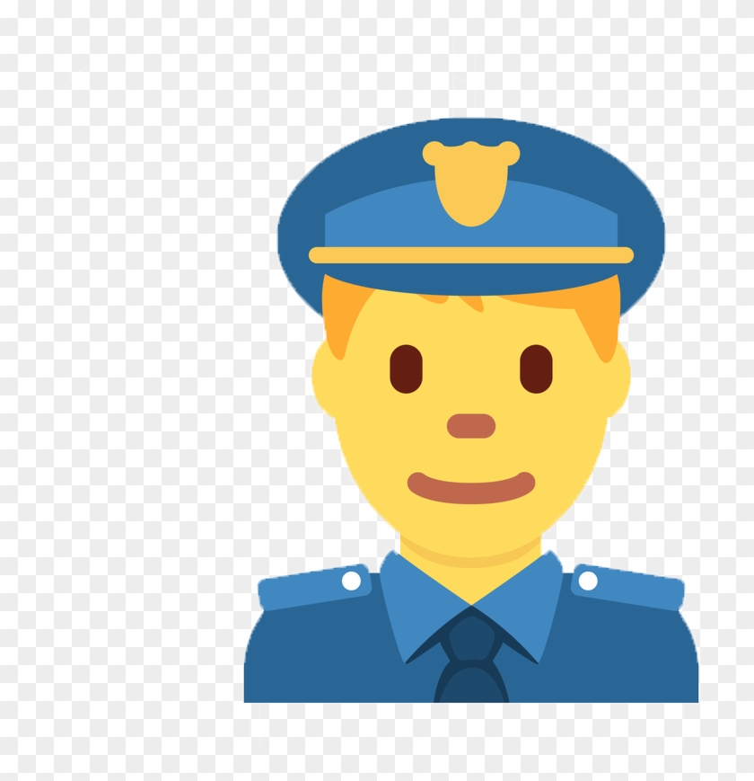 Police - Policial Emoji Clipart #4425639