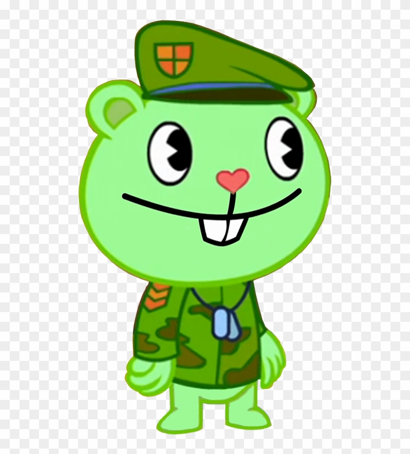 Flippy From Happy Tree Friends Would Punch A Nazi - Happy Tree Friends Green Clipart #4425887