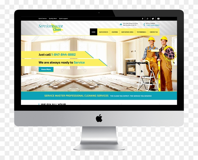 Service Master Clean - Computer Monitor Clipart