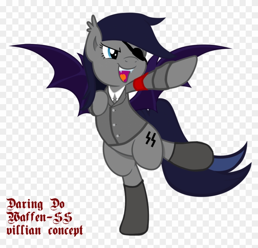 Bat Pony, Nazi, Oc, Oc Only, Pony, Safe, Solo, Waffen-ss, - Cartoon Clipart