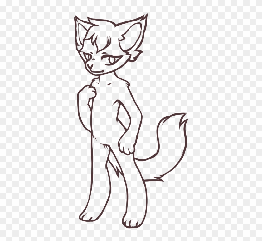 #freetoedit #base #furry #cute - Anthro Cat Furry Base Clipart