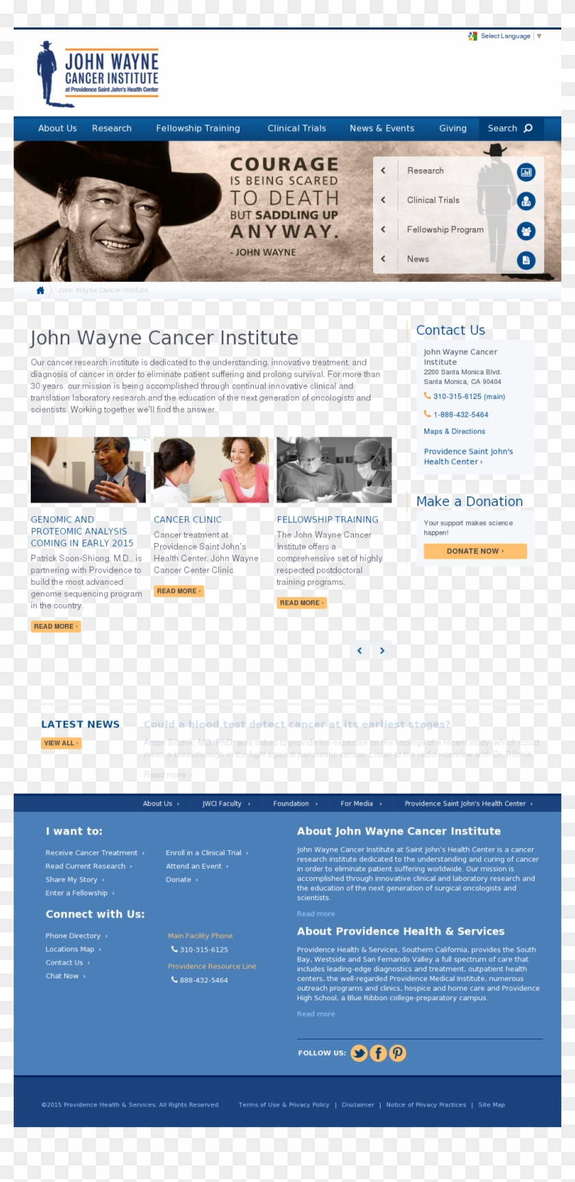 John Wayne Cancer Institute Competitors, Revenue And - Online Advertising Clipart #4426878