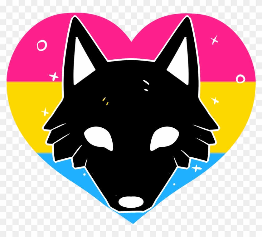 Pansexual Furry Pride - Pansexual Furry Pride Flag Clipart #4426966
