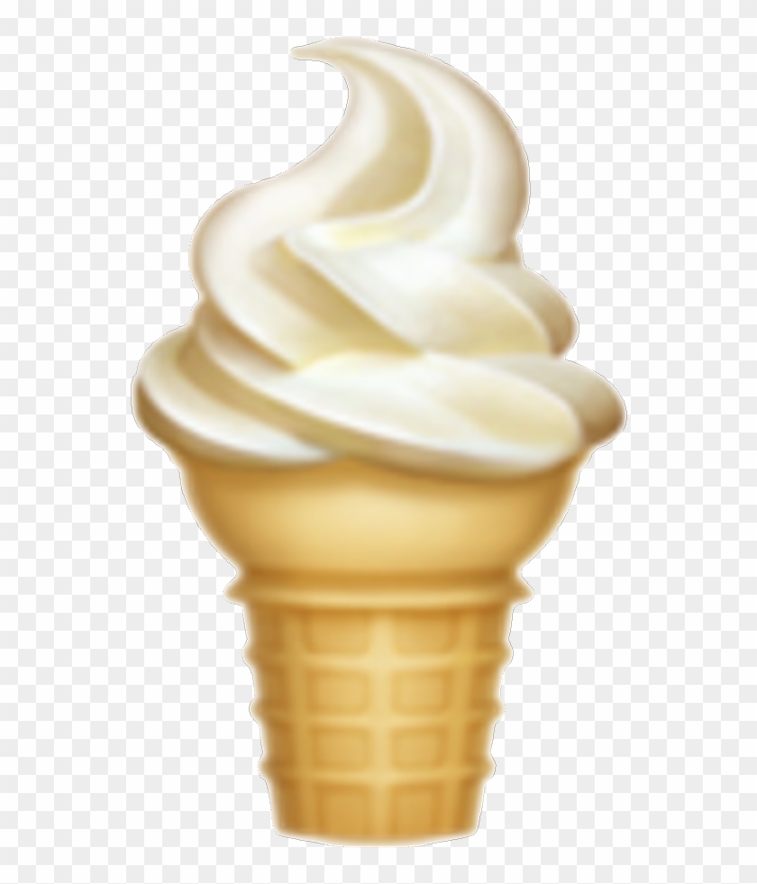 Emoji Sticker - Ice Cream Emoji Transparent Clipart