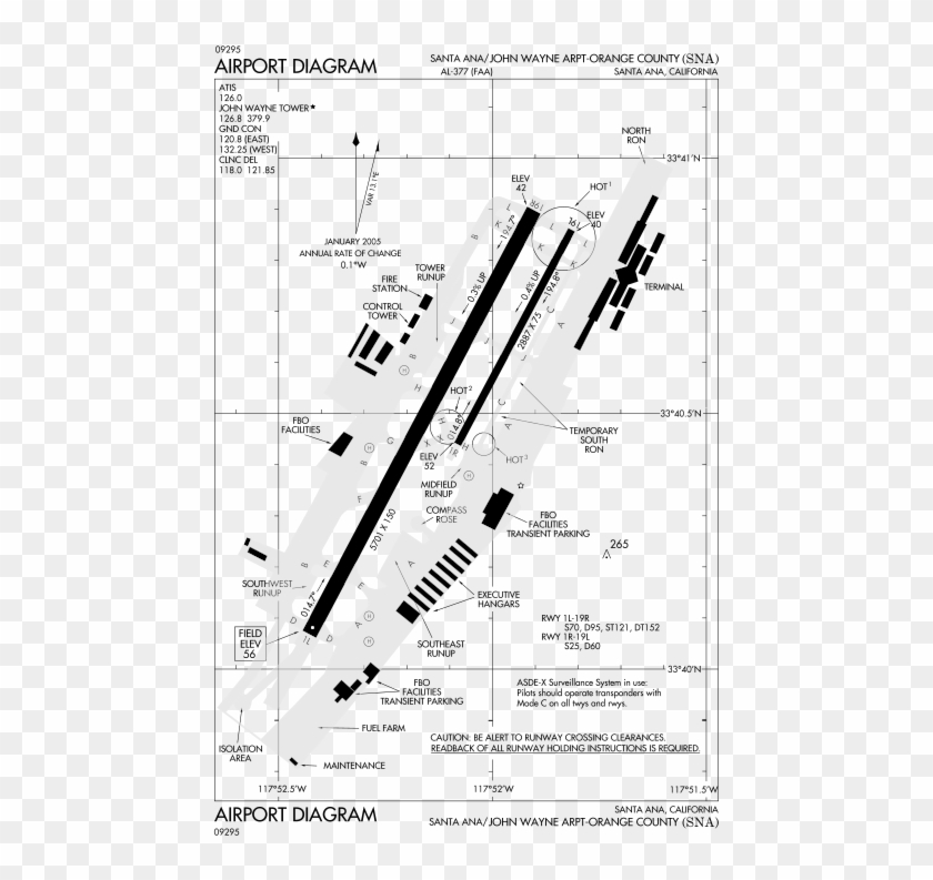 Sna Airport Diagram - Orange County Airport Diagram Clipart #4427960