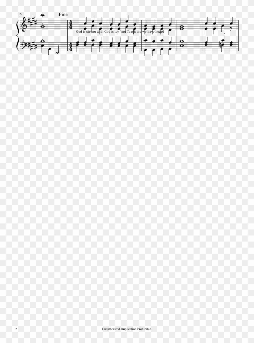 In God We Trust Sheet Music Composed By Words And Music - Sheet Music Clipart