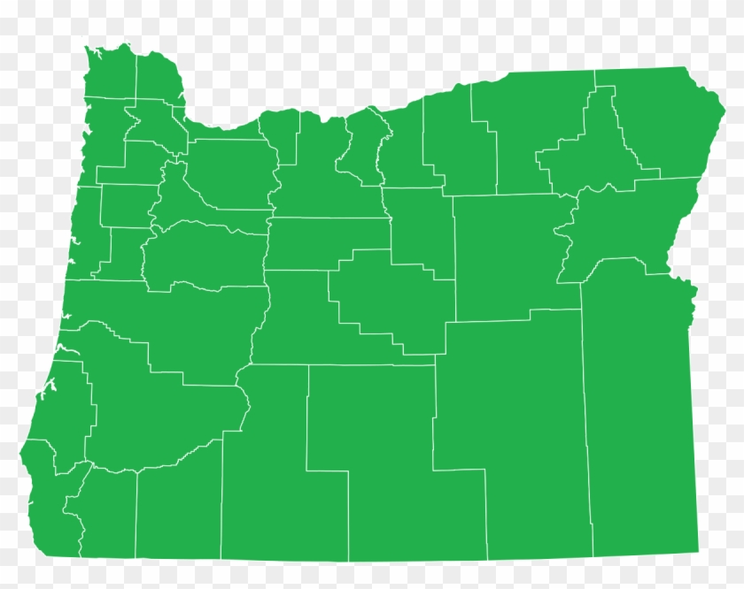 2008 Oregon Ballot Measure - Oregon County Marijuana Map Clipart #4428286