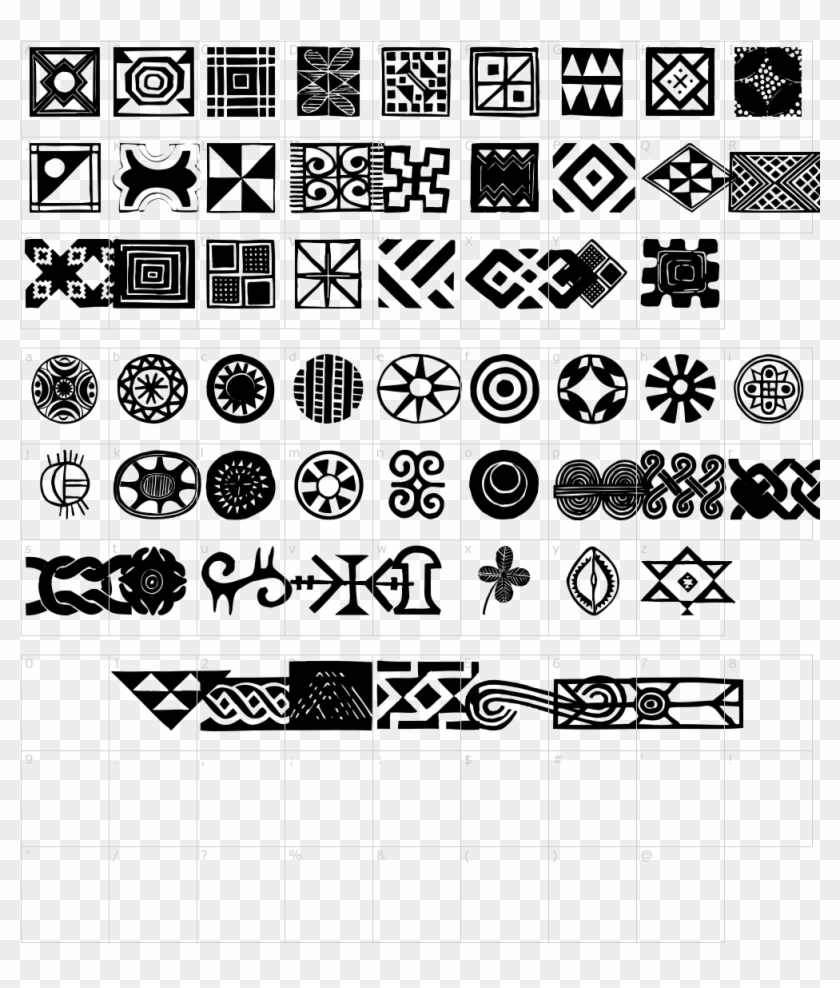 Font Characters - Illustration Clipart