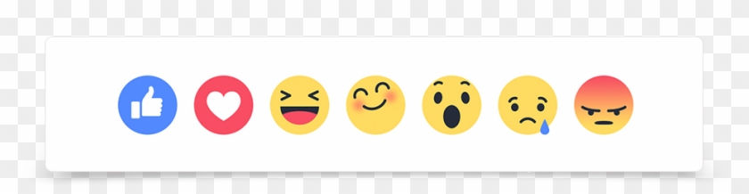 Estos Fueron Los Primeros Reactions Que Facebook Lanzó - Smiley Clipart