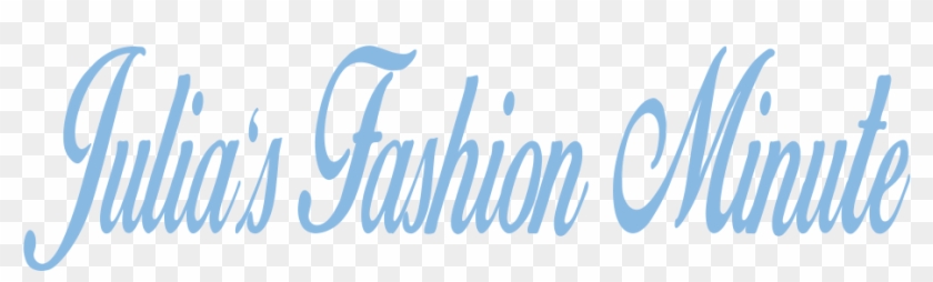 Julia's Fashion Minute - Calligraphy Clipart #4428816