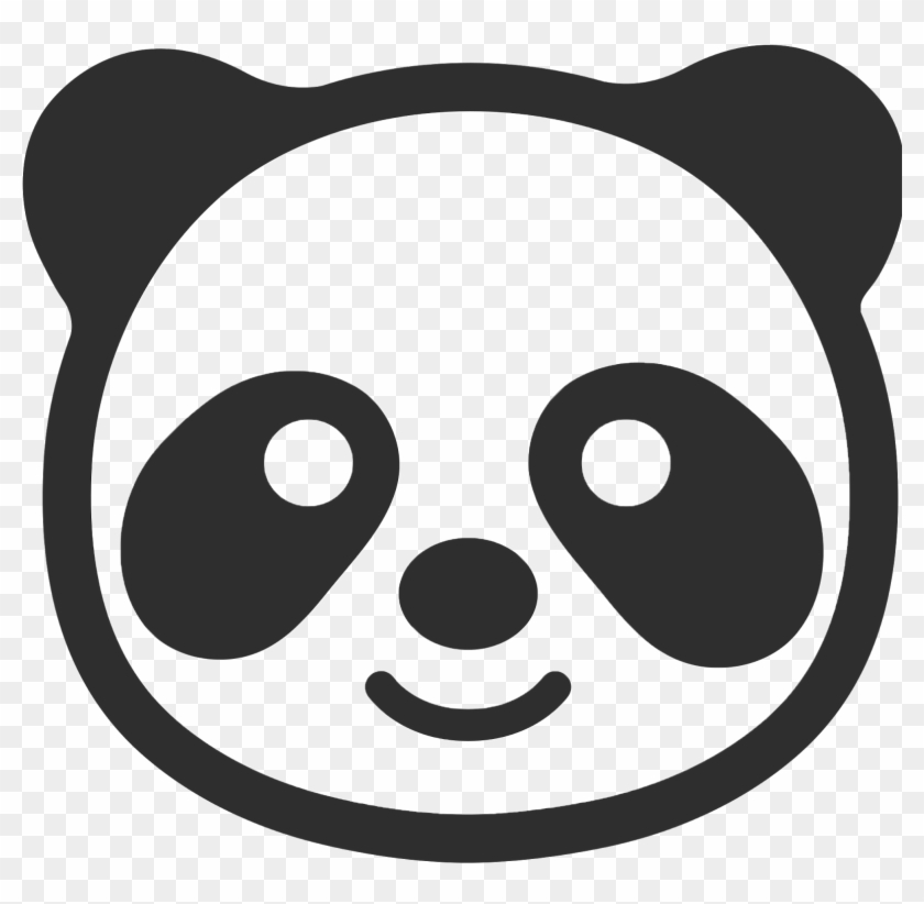 Panda Face Coloring Pages Clipart
