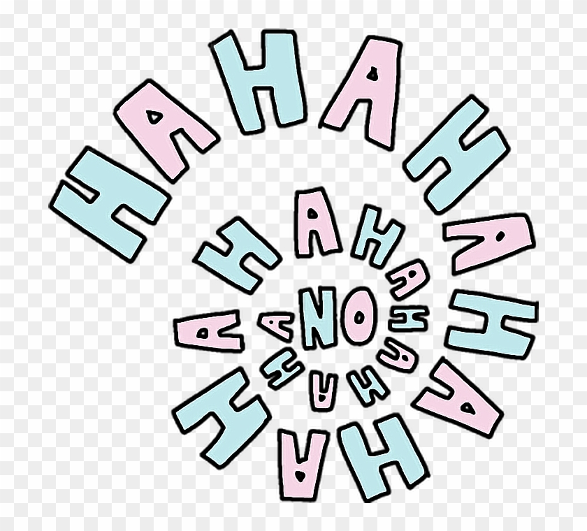 #risos #hahaha #kkkk #frases #tumblr #pink #blue #stickers - Ha Ha Ha Clipart