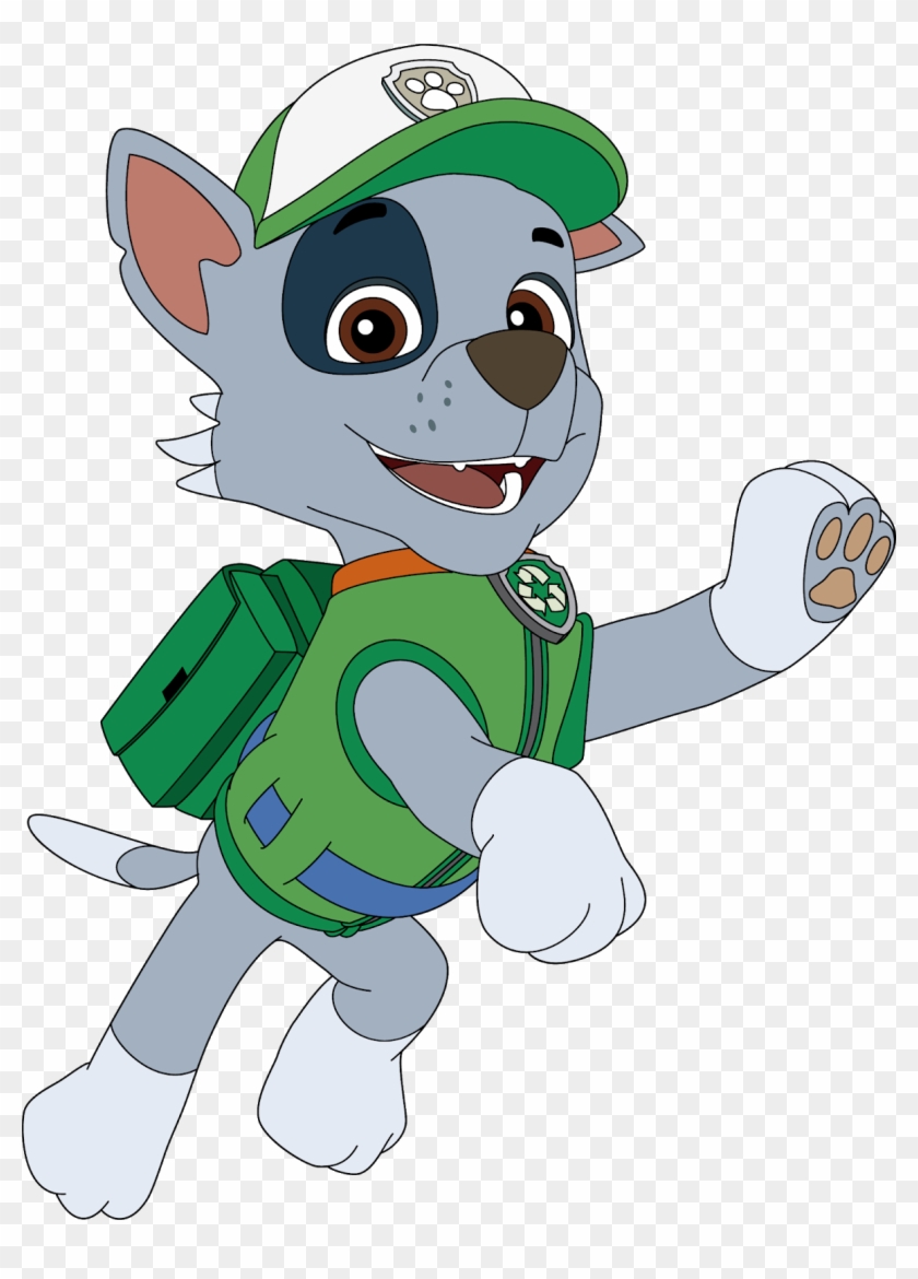 Rocky Patrulha Canina Vetor Grátis Paw Patrol Free - Patrulha Canina Personagens Png Clipart
