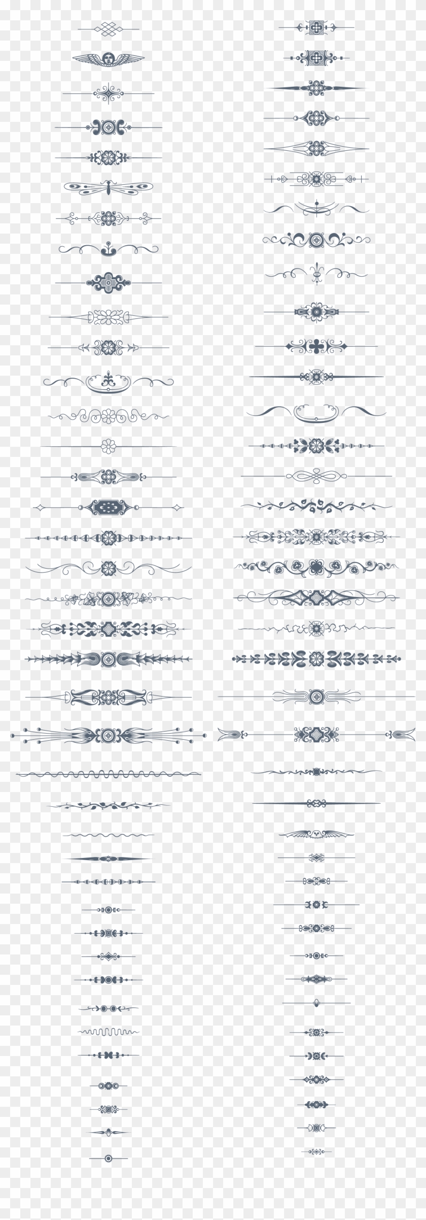 Luxurious Flourishes Vector Pack - Colorfulness Clipart