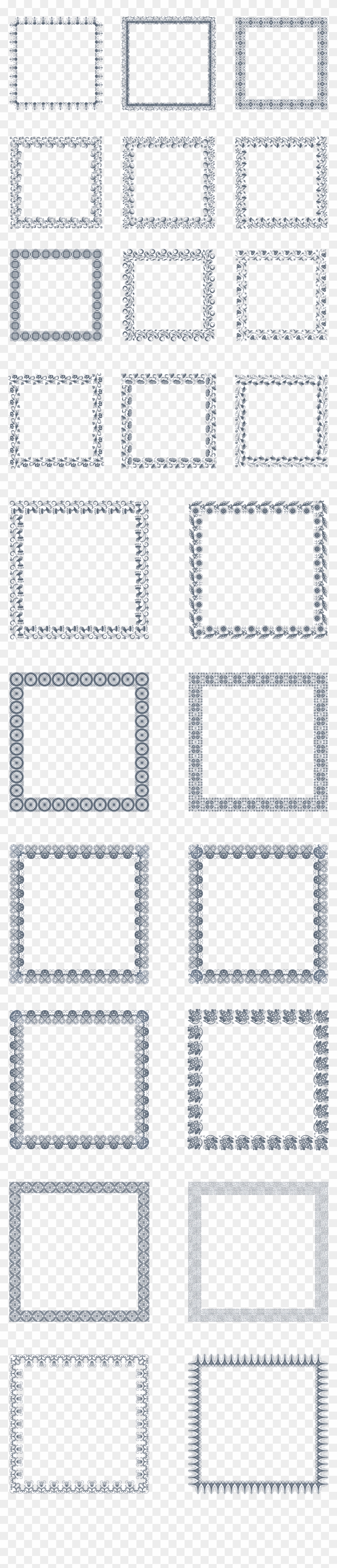 179 Vintage Borders - Tile Flooring Clipart