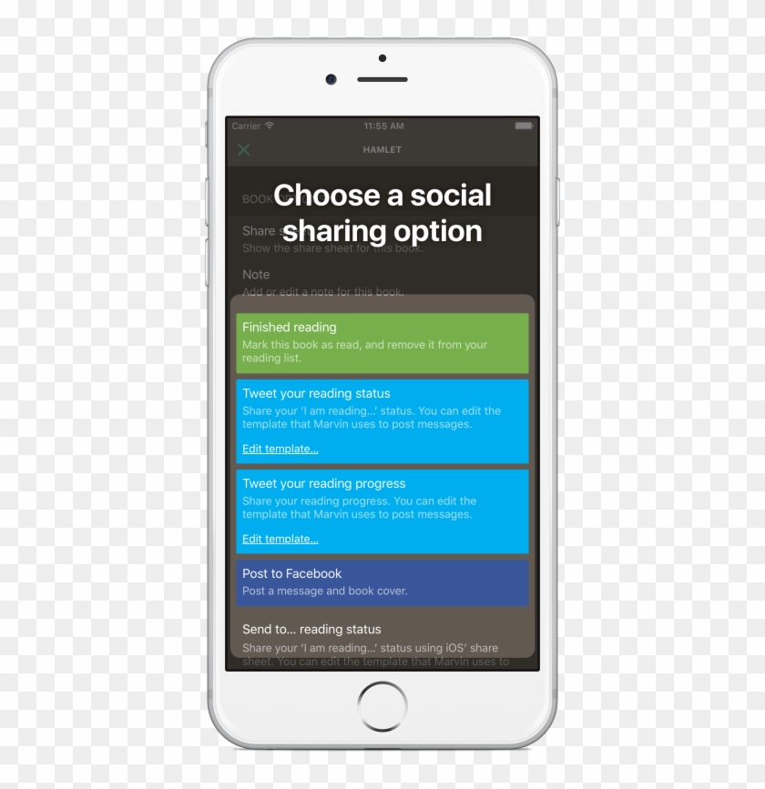 The Next Options Let You Share Your Reading Status - Financial Mail Clipart