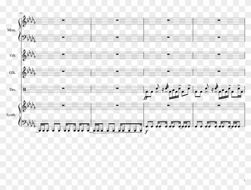 Hearing Damage Sheet Music Composed By Comp - Skyline Pigeon Sheet Music Clipart #4431072