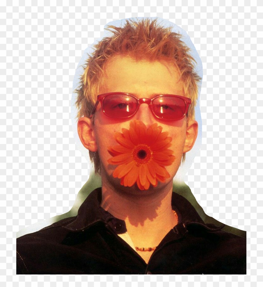 Thom Yorke With A Flower Clipart #4431120