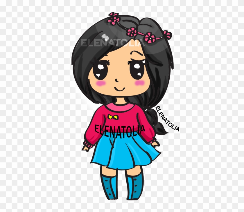 Gir Drawing Cute - Cute Girl Clipart Chibi - Png Download