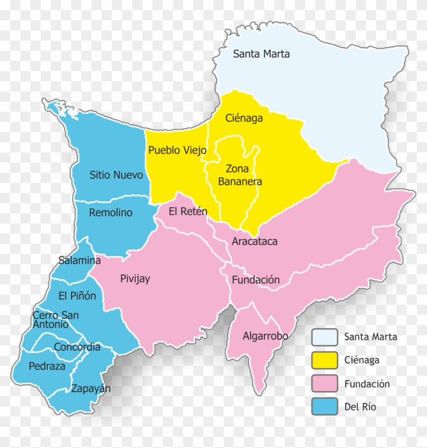 Diocesis De Santa Marta - Map Clipart