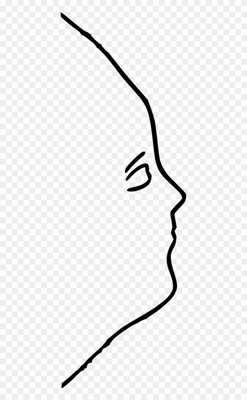 Face Female Profile Woman Png Image - Face Side Profile Outline Clipart