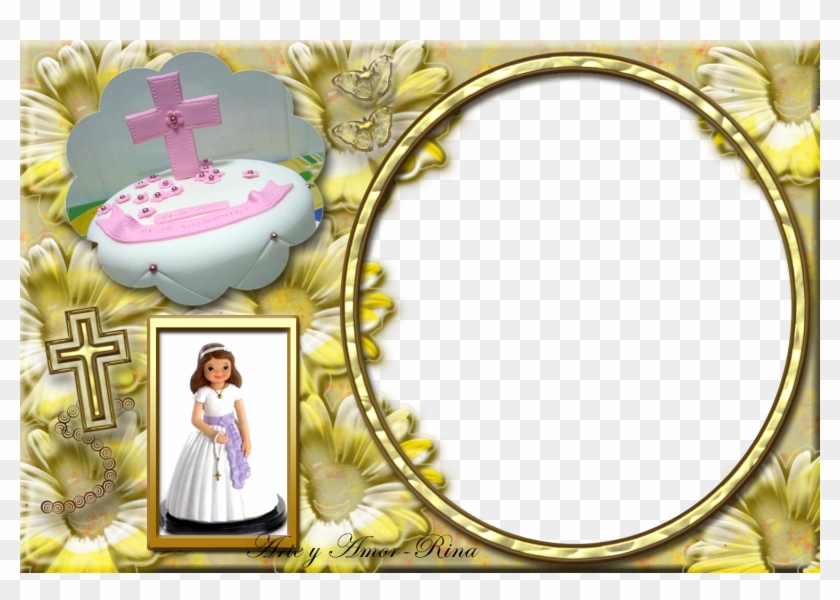 Mundos De Fotomontajes Digitales Y Recursos Religiososlorena - Marcos Para Primera Comunion Clipart #4432993