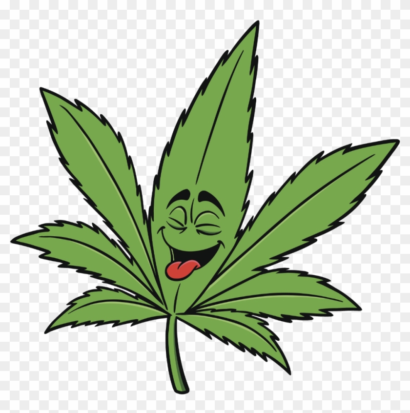 Cannabis Smoking Cartoon Transprent Png Leaf Hemp - Marijuana Drawing Clipart #4433043