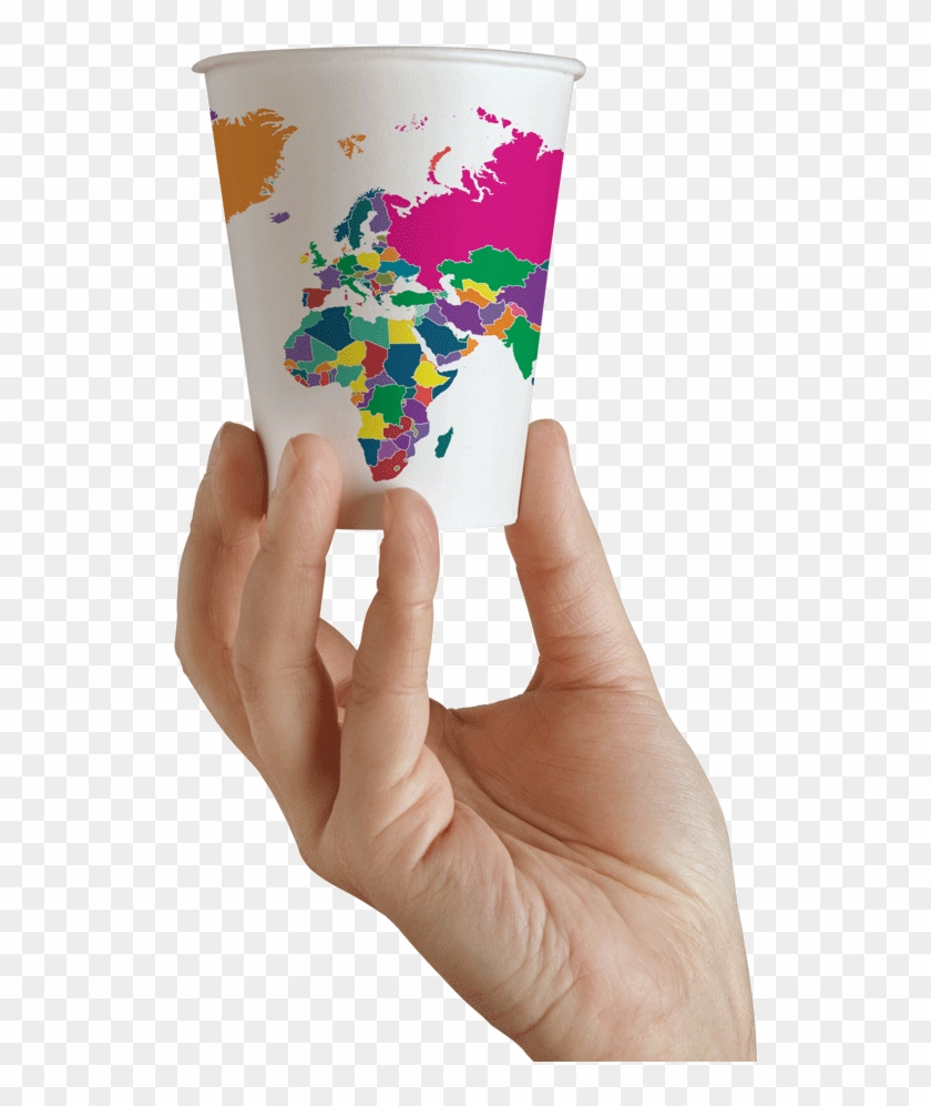 Customized Paper Cups - Flowerpot Clipart