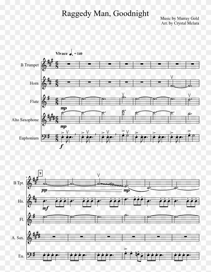 Print - Bringer Of War Sheet Music Clarinet Clipart