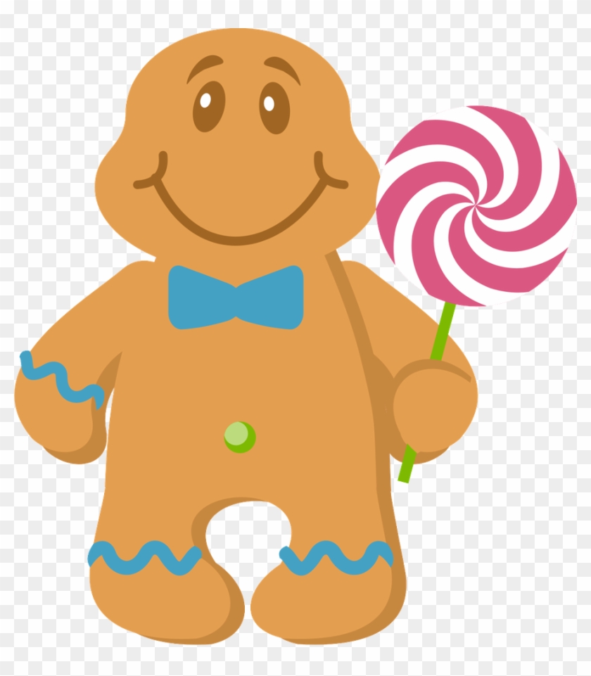 Candy Land Gingerbread Man Clipart #4433413