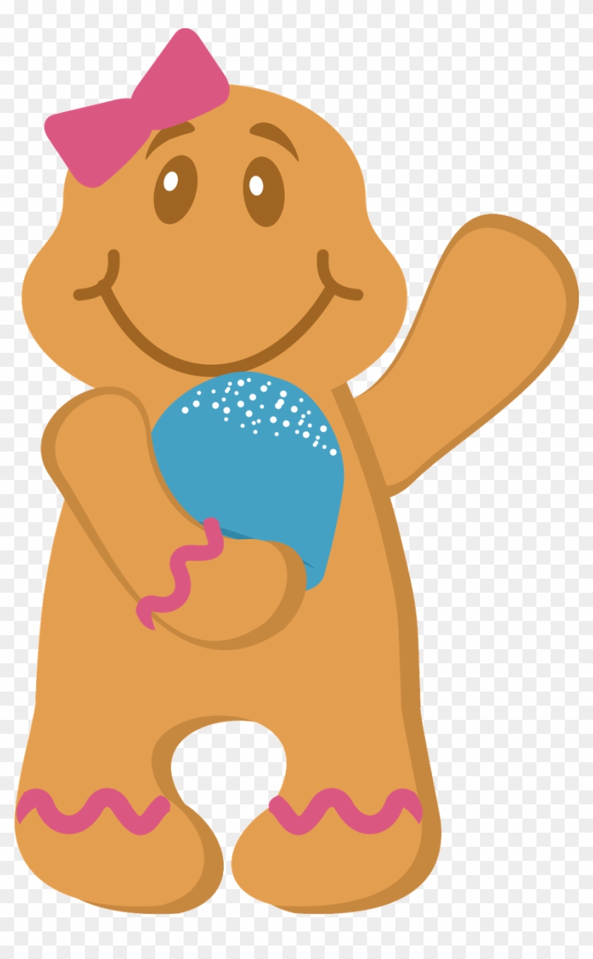 Christmas Gingerbread Clip Art Candyland, Christmas - Clipart Candyland Gingerbread Man - Png Download