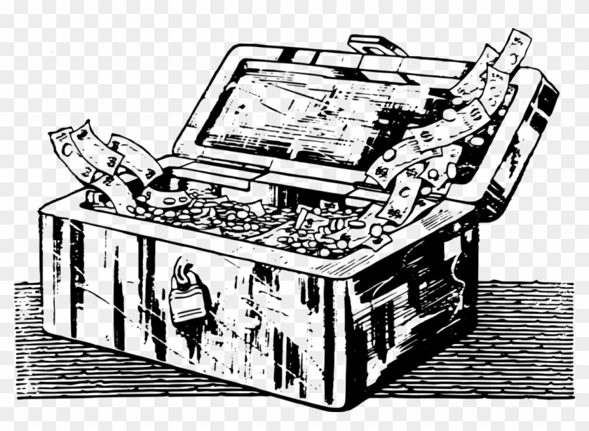 Clipart Freeuse Library Buried Chest Furniture Free - Illustration - Png Download #4434067
