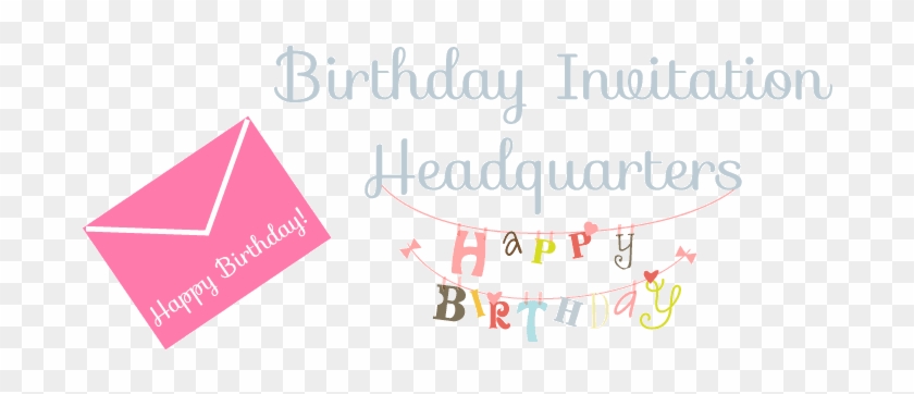 Birthday Invitation Headquarters - Graphic Design Clipart