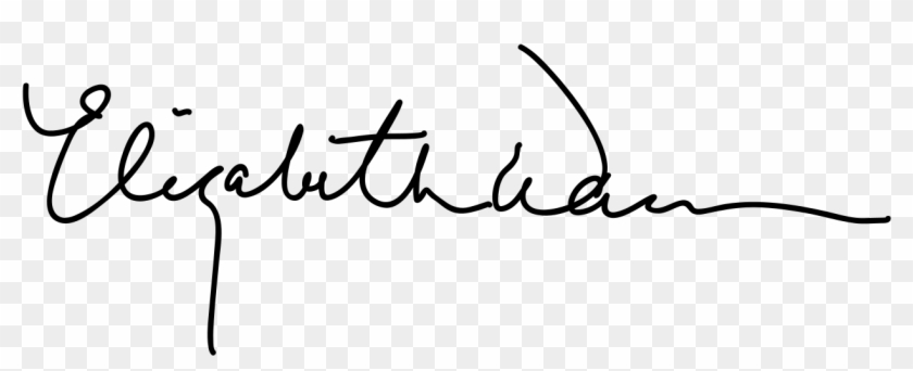 Elizabeth Warren Signature - Calligraphy Clipart