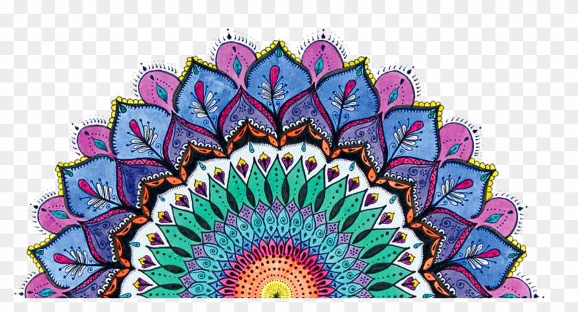 Top Images For Dream Catcher Tumblr Sticker On Picsunday - Color Mandala Design Png Clipart