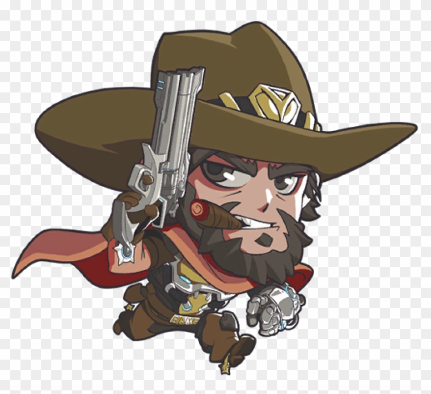 Mccree Cute Spray Clipart #4435110