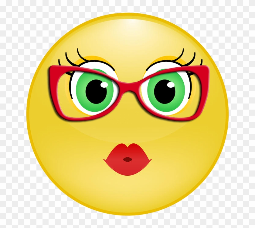 Emoticonos, Tiernas, Caras, Amigos, Emojis, Caras Emoji, - Bonhomme Sourire Avec Des Lunettes Clipart #4435181